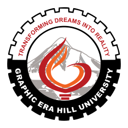 Graphic Era Hill University logo